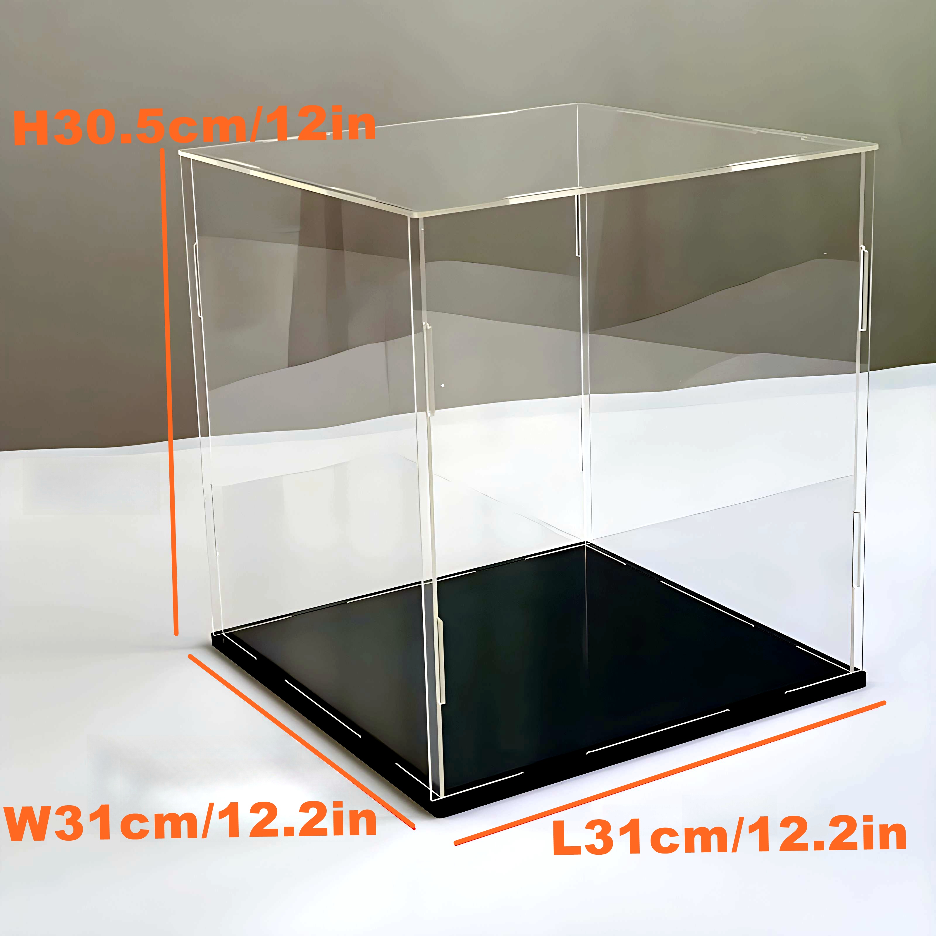 TEMU Modern Clear Acrylic Display Case - Action Figures, Collectibles & Home Organization