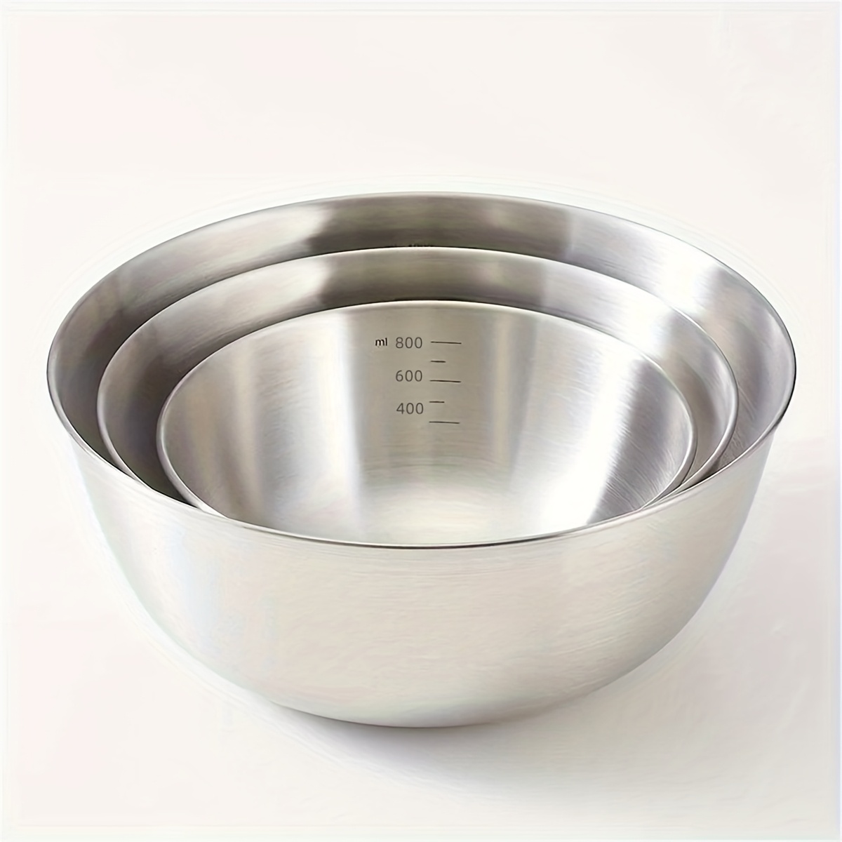 3pcs stainless steel cooking mixing bowls with scale   household thickened mixing and kneading bowls whisking salad baking