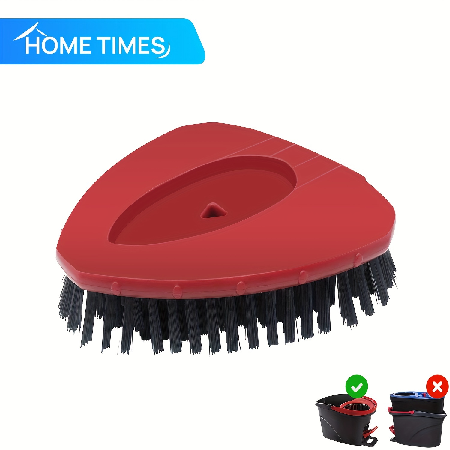 

Home Times Spin Mop Brush Attachment - Medium Firmness Plastic Scrubber For Easywring 1-, Reusable Deep Cleaning Mop Head For Living Room, Bedroom, Bathroom, Kitchen, Non-electric - 1 Pack