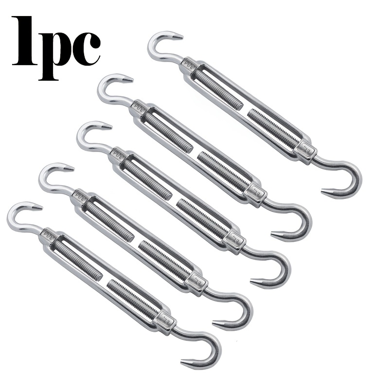 TEMU Tendeur de câble à crochet et crochet, M6 robuste, idéal pour auvents, cordes en toile et garde-corps
