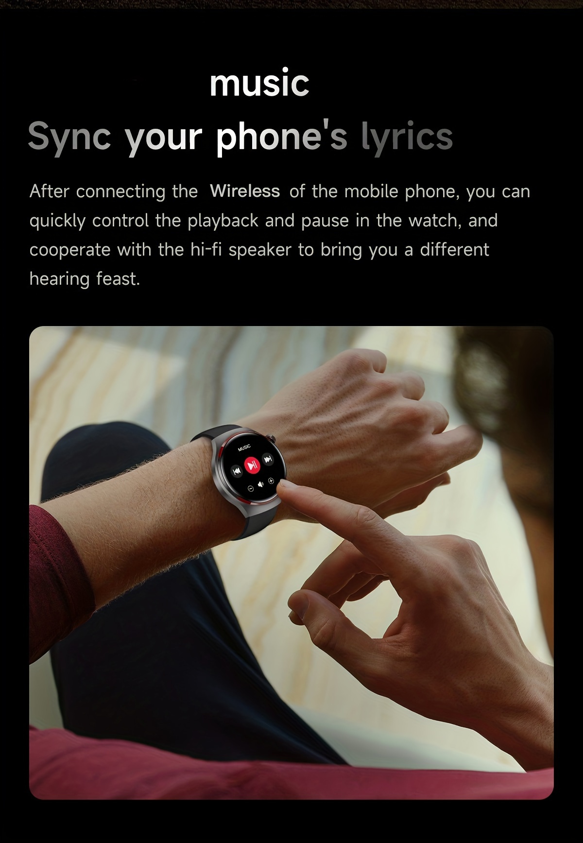 Montre connectée GPS pour homme 4 Pro Écran HD coloré de 1,53 pouces, cadran personnalisé, boussole, suivi de la condition physique, connectivité téléphonique sans fil, style moderne_voghion.com