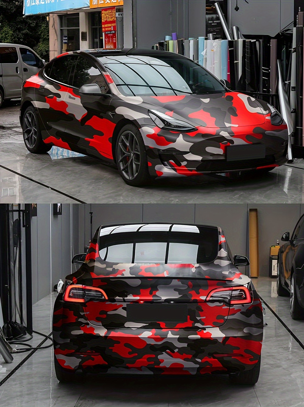 roll 30 200 81 78 74in car camouflage film in red Temu United