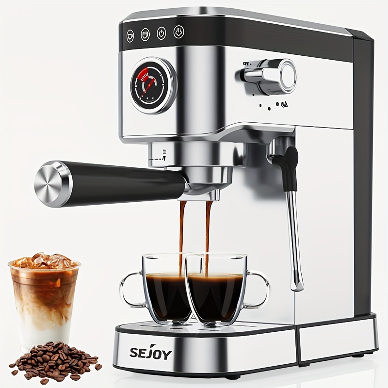 

20 Machine, Stainless Steel Espresso Machine With Milk Frother, Professional Cappuccino Machine With Milk Frother, 1. Water