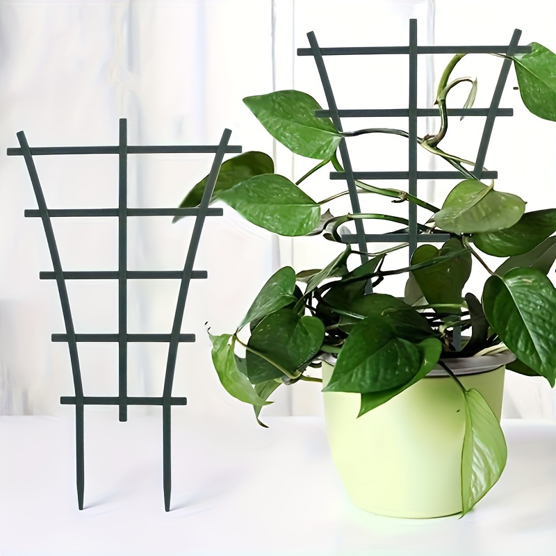

2pcs Garden Trellis For Climbing Plants, Superimposed Potted Garden Plant Support Vines Vegetables Climbing Trellises For Ivy Roses Clematis Pots Supports