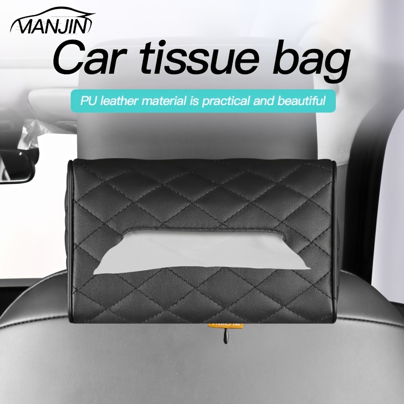 

Universal Pu Leather Car Armrest Box, Tissue Bag, Sun Visor Tissue Box, Chair Back Tissue Bag