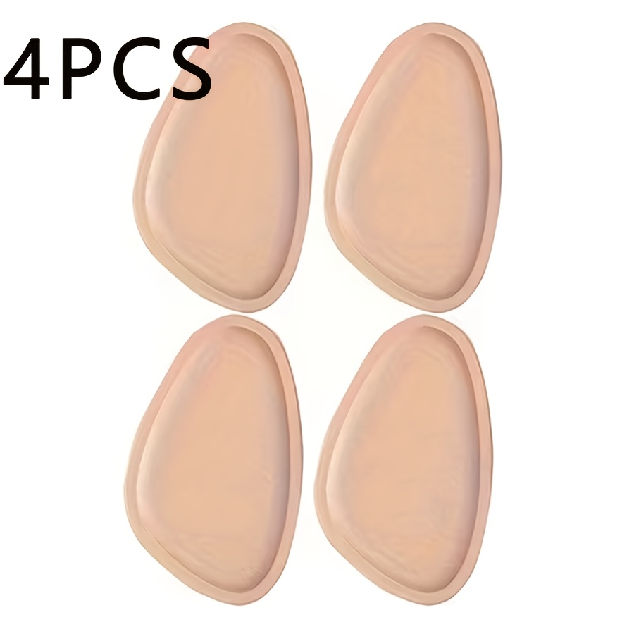 TEMU 4pcs Of Apricot-colored Memory Foam Forefoot Pads, Soft And Elastic, Half-size, Suitable For High Heels