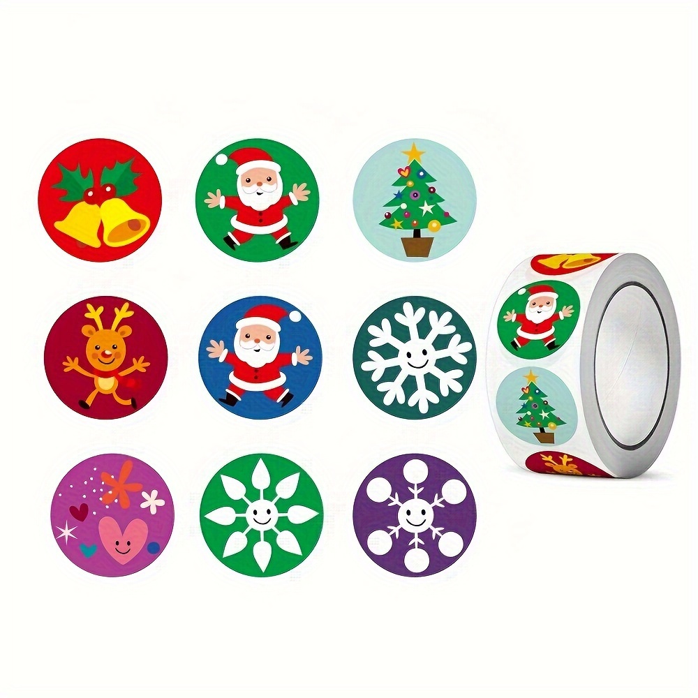 

500pcs Christmas Roll - Assorted , For Wrapping & Decorating Envelopes