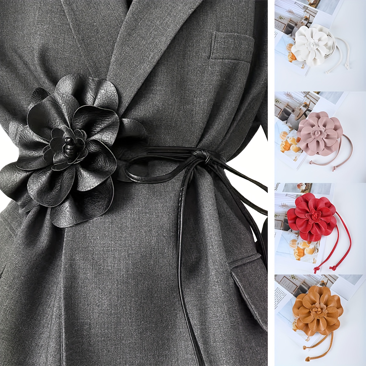 flower belt sold on Temu United States