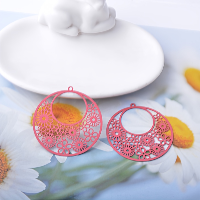 10pcs Colorful Round Charms Pendant Set for Women