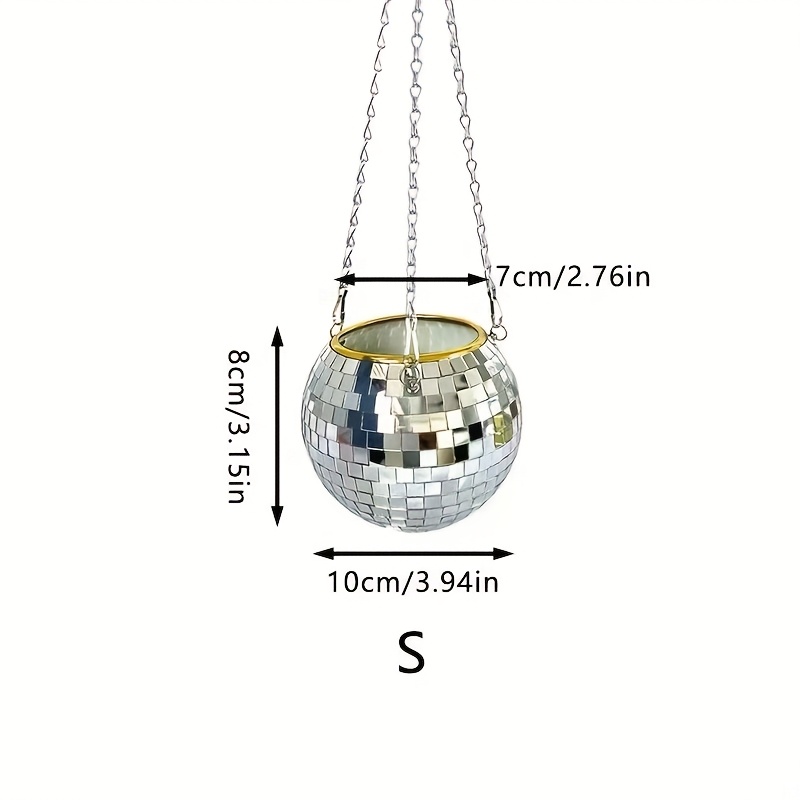 TEMU Nouveaux produits transfrontaliers Série Disco Pot de fleurs Disco Panier de multicolore Décoration intérieure Cadeau de jardinage