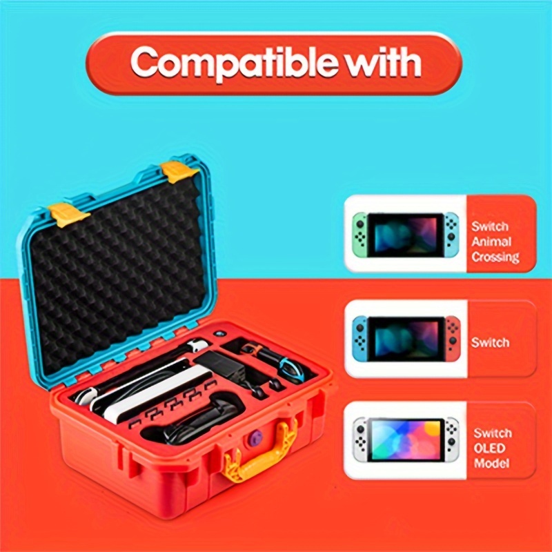 Waterproof Carrying Case for Nintendo Switch OLED Model - Professional  Deluxe Travel Case with Soft Lining for Console, Controller, and  Accessories