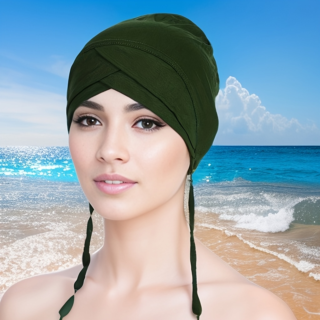 Women's Adjustable Double-Layer Head Wrap Scarf, Comfortable & Versatile