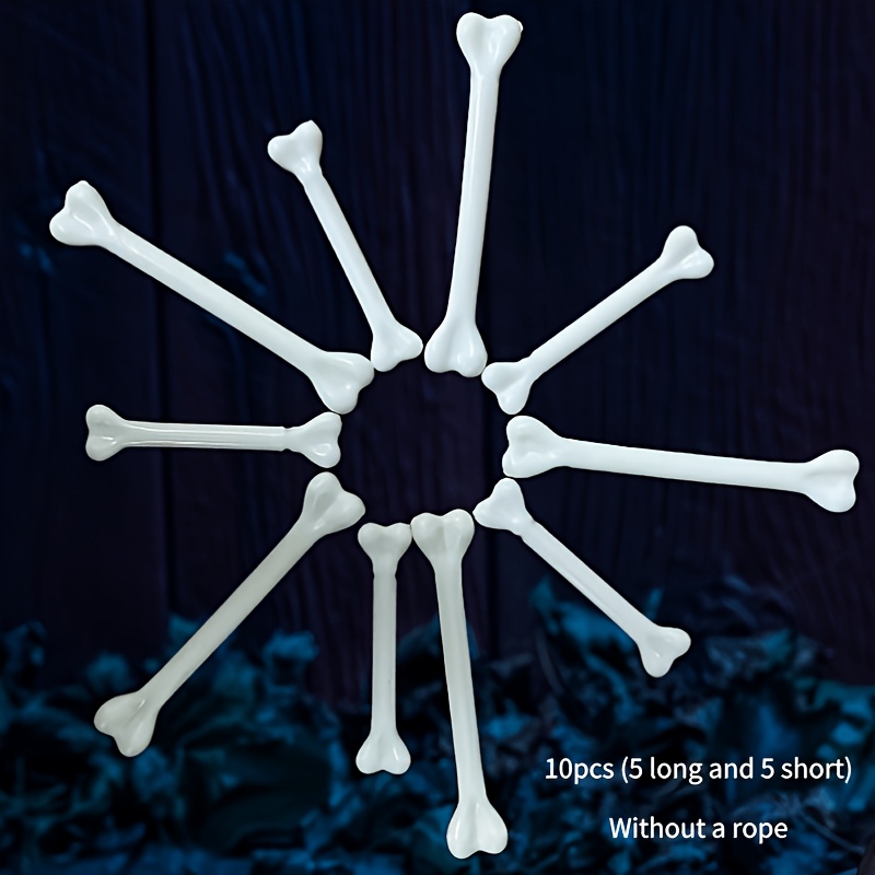 TEMU Diy Bone Necklace, Halloween Creative Fashion Women's Accessories, Holiday Pendant Necklace, Halloween Christmas Carnival Ball Prop Decoration