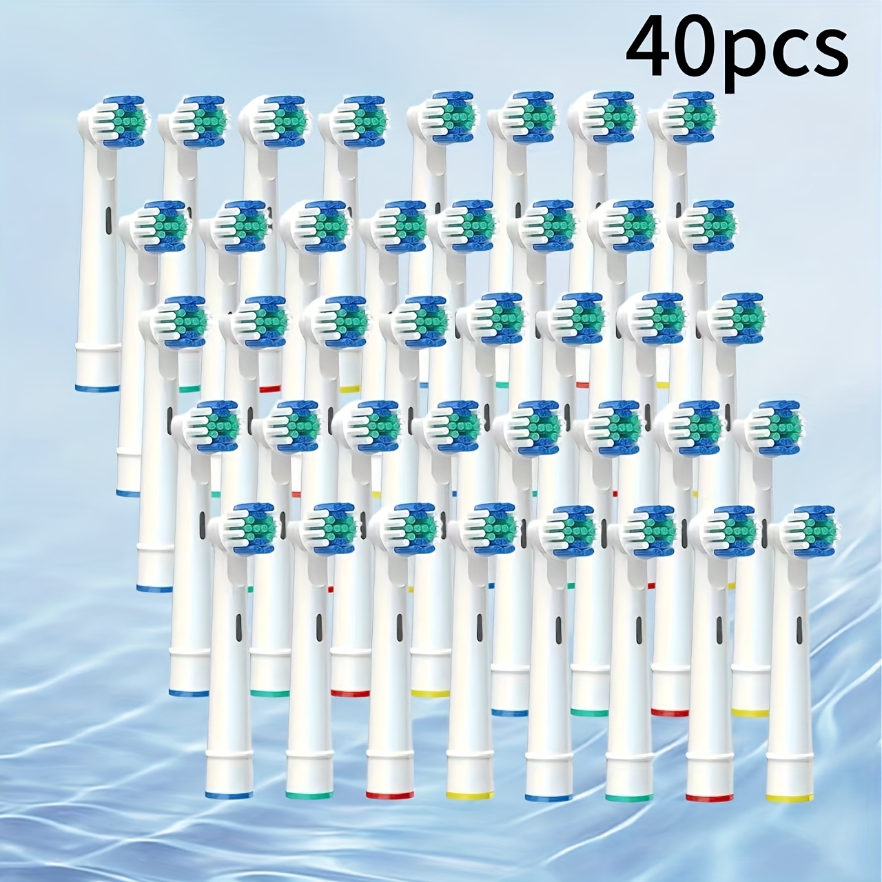 Electric Toothbrush Replacement Heads, 40/80pcs Per Pack, Compatible With Oral-