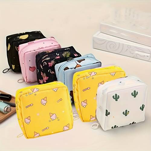 luggage sorting bag physiological bag makeup bag travel storage bag skincare toiletries bag lipstick bag sanitary pad bag key bag card data cable charger headphone storage bag used for storage