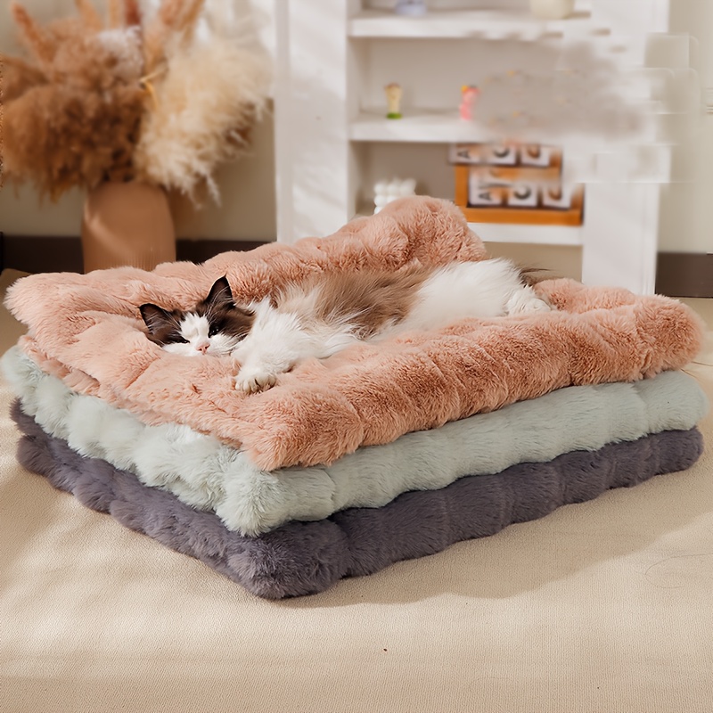 pet nest pad, universal 360 soft plush   fur for cats and dogs, mini model, machine washable, non-slip bottom, comfortable and easy to   of, sleeping and rest pad,     in 5    ,   on car seat Product details 1