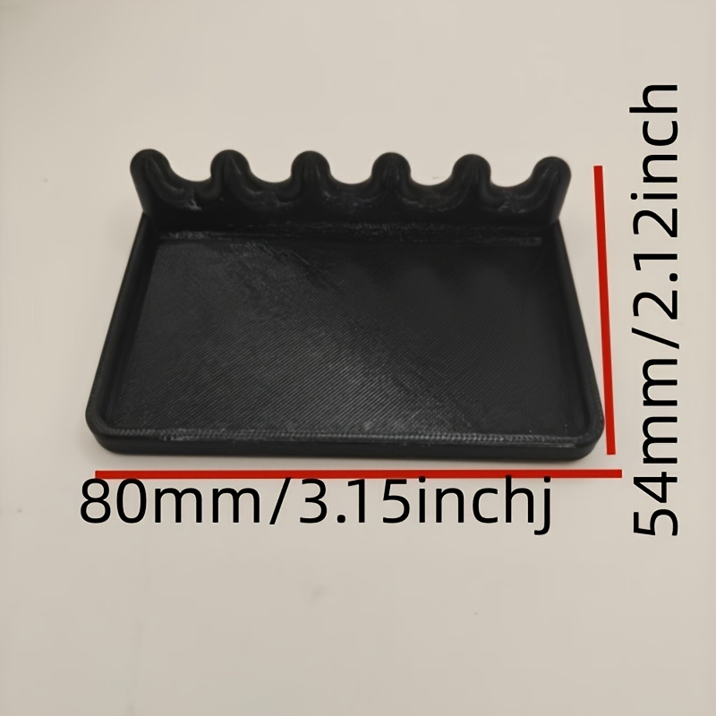 TEMU 1pc Portable Brush Holder With Drip Tray, Front Tray Design For , Prevents Staining On Desktop, Convenient To Carry, Space, Portable Brush Stand