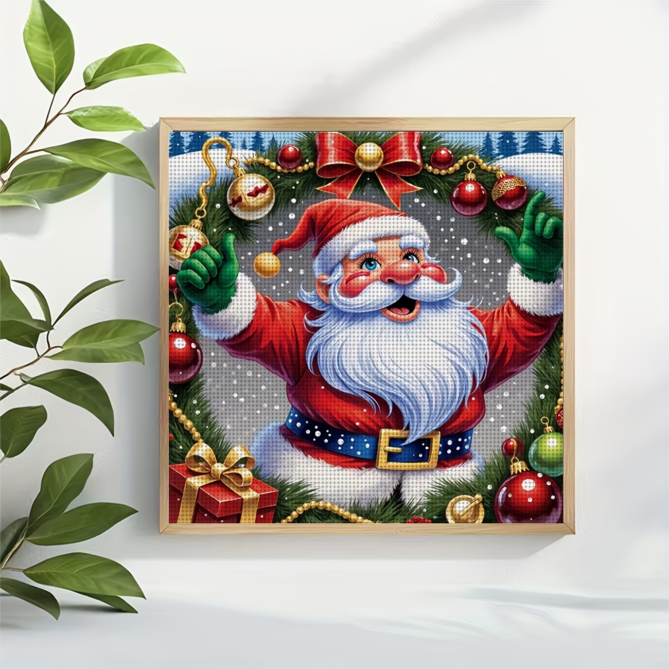 Cross Stitch Kit, Santa Christmas Decoration Pattern