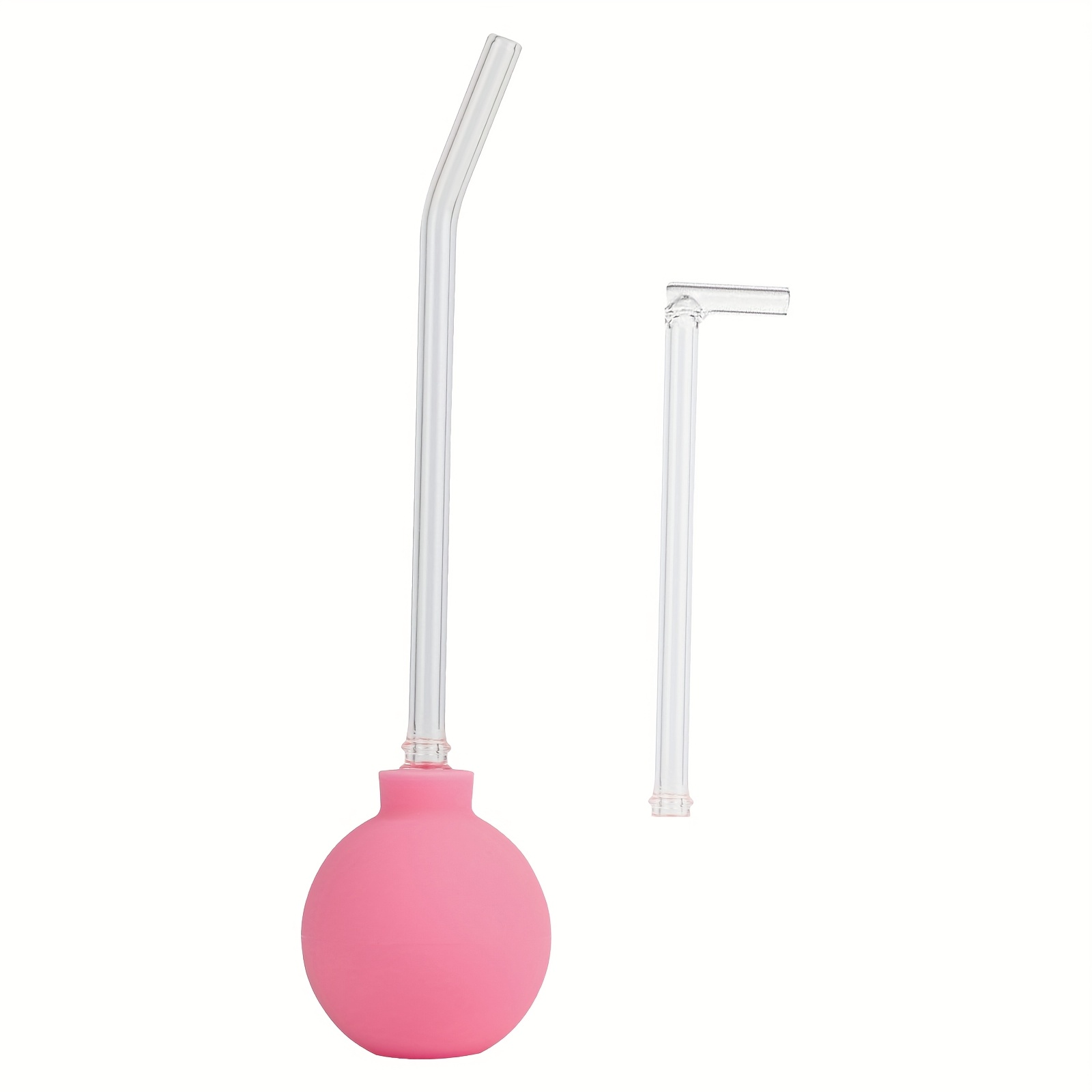 Image of 2pcs Oral Cleaner And Tonsil Stone Remover, Made Of Glass And Silicone. Features An Efficient Right-angle Design For Comfortable And . Compact And Portable, Ideal For Home And Travel Use