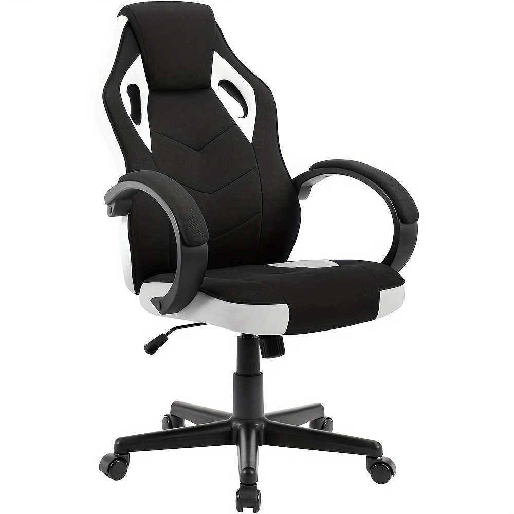 Image of 1pc Gaming Chair For Desk, Office And Online Spin Games. Ergonomic Height Adjustable Comfortable Gaming Chair. Racing Gaming Chair For Video Games And Office. Ergonomic And .