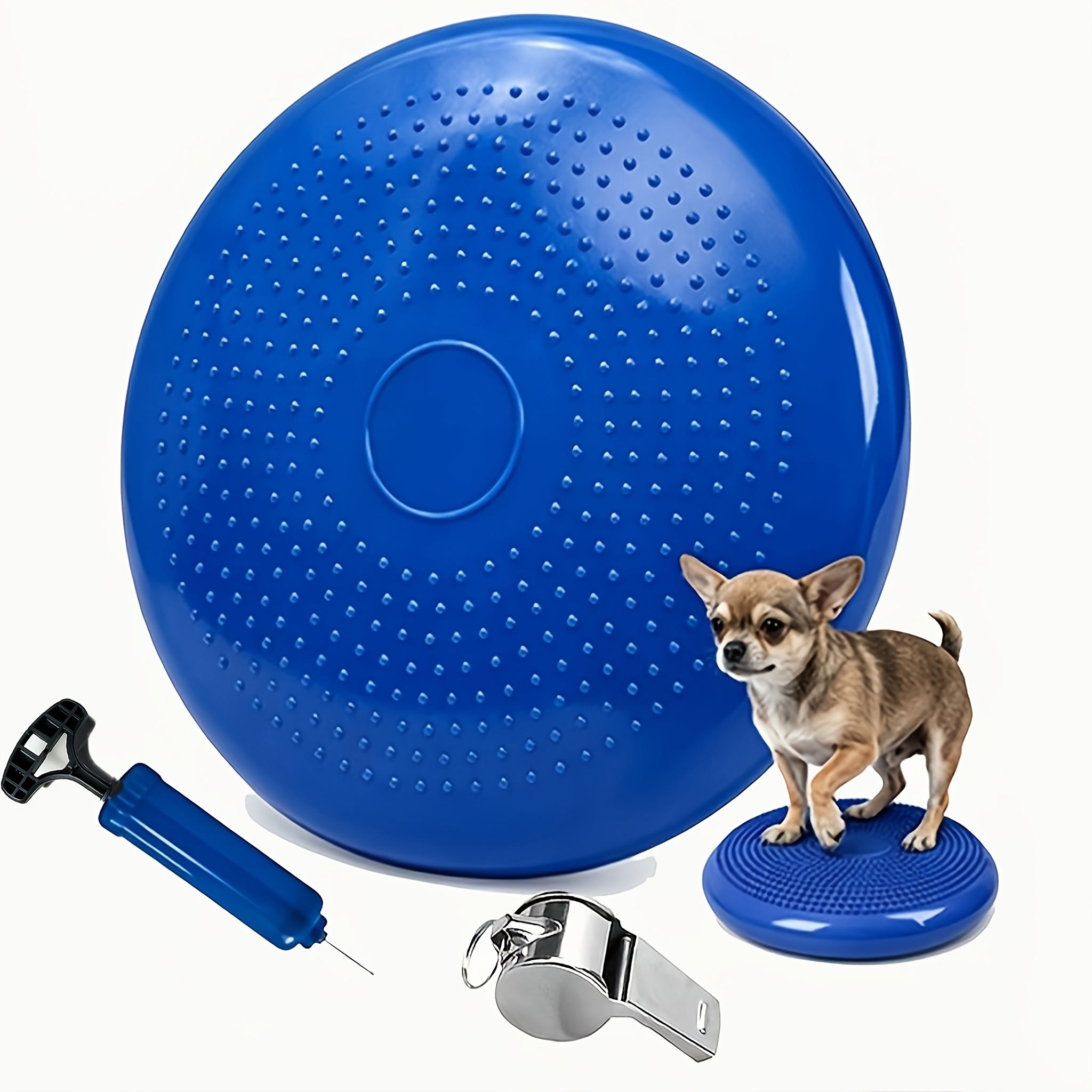 TEMU 【犬用】インフレータブル バランスパッド セット、安定性と協調性を向上、高耐荷重＆高耐久、プ付き、子犬・成犬の脚のエクササイズに
