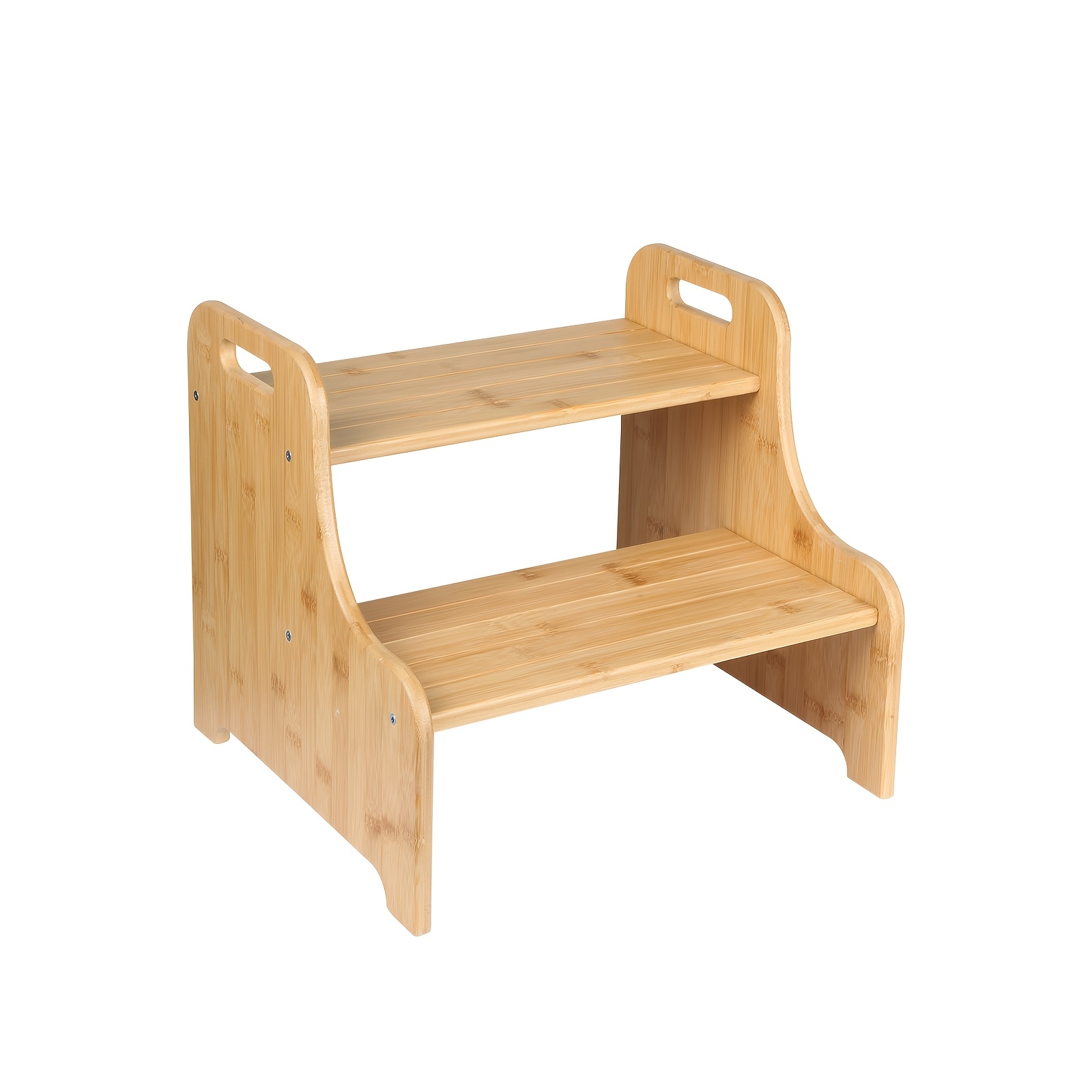 A Versatile Solid Wood Folding Ladder For Home Use, Perfect For Outdoor Shelves, Usable In , Ideal For Household Tasks, Kitchen Seating, Garden Plant Stands, Balcony Storage