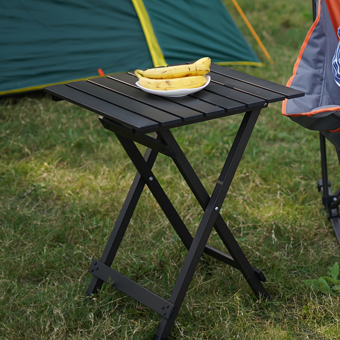 Small folding aluminum camping fashion table