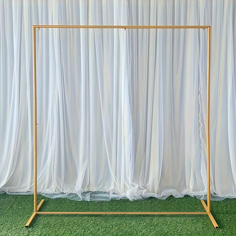 

Wedding Arch Backdrop Frame Stand - Metal Construction For Weddings & Parties, Freestanding Rectangular Support Structure, Easy Assembly, Versatile Decoration, No Electricity Required