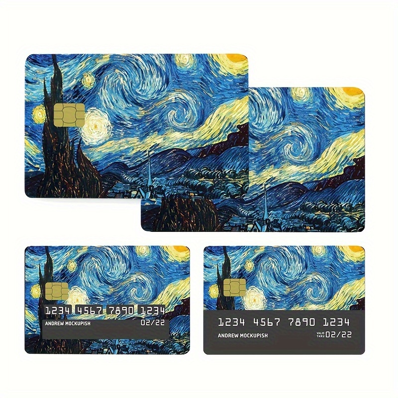 

Vincent Van "starry Night" Art Card Skin Sticker - Waterproof, No-bubble Adhesive For Credit, Debit, Ebt Cards - Slim, Digital-printed Design Iconic Painting