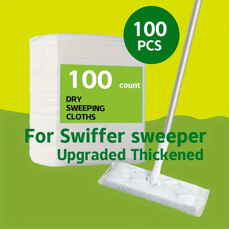

100-piece Disposable Dry Sweep Mop Pads, 11.4 X 7.9 Inches - Perfect For Dusting & Floor Cleaning (mop Not Included)