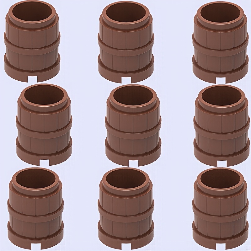 9pcs/set Building Block Water Wine Wooden 2x2x2 Farm Ranch Play Christmas Gift Scenes Dressing Toys Birthday Gift