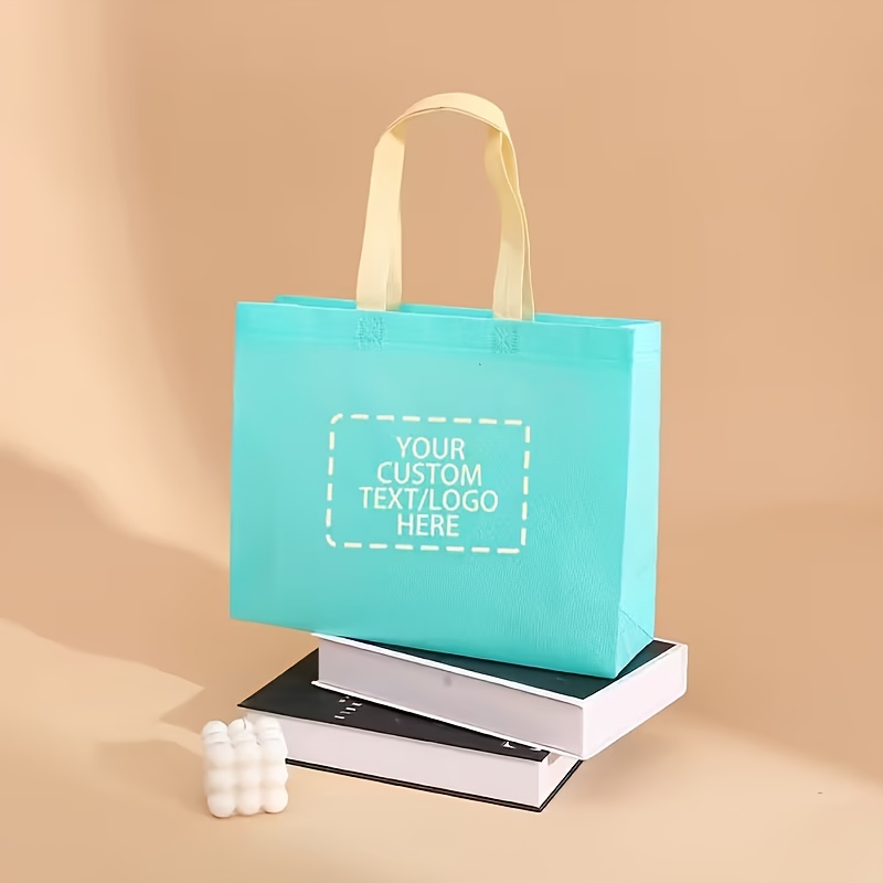 50 Customizable Non-Woven Fabric Gift Bags, Large Capacity