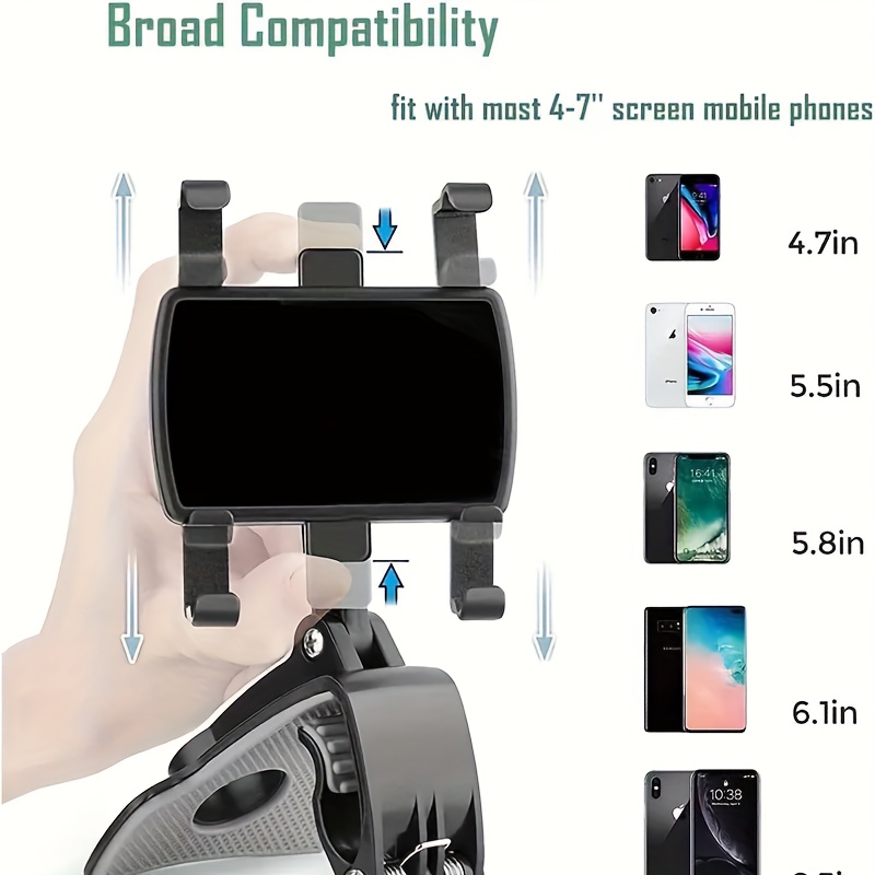 [Adjustable | Easy Install] Adjustable | Easy Install Car Dashboard Phone Holder - Safe Driving Design for iPhone and Galaxy