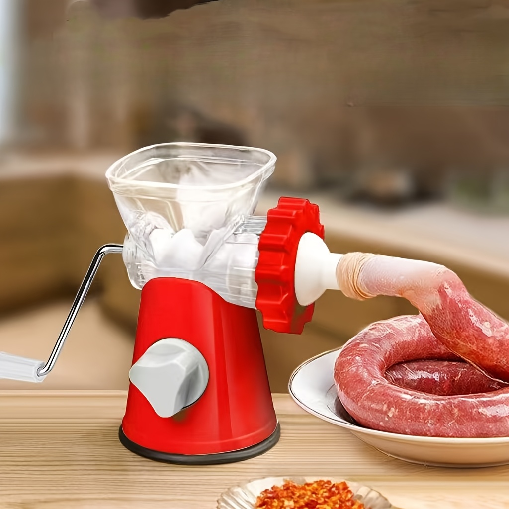 red manual sausage maker meat grinder – multi function Temu Oman