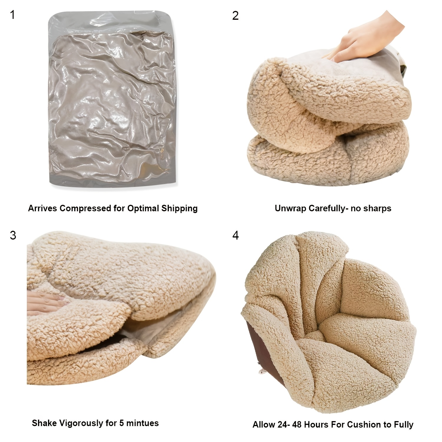 chair cushion office desk cushion warm and comfortable   cushion backrest cushion lumbar backrest support winter plush cushion suitable for home office chairs and car seats Product details 4