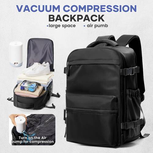 vacuum backpack travel compression bag with air pump for carry on luggage air rucksack sealed backpacks