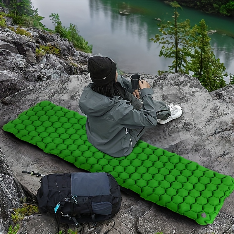 matelas gonflable vert ultra camping seule personne Temu France