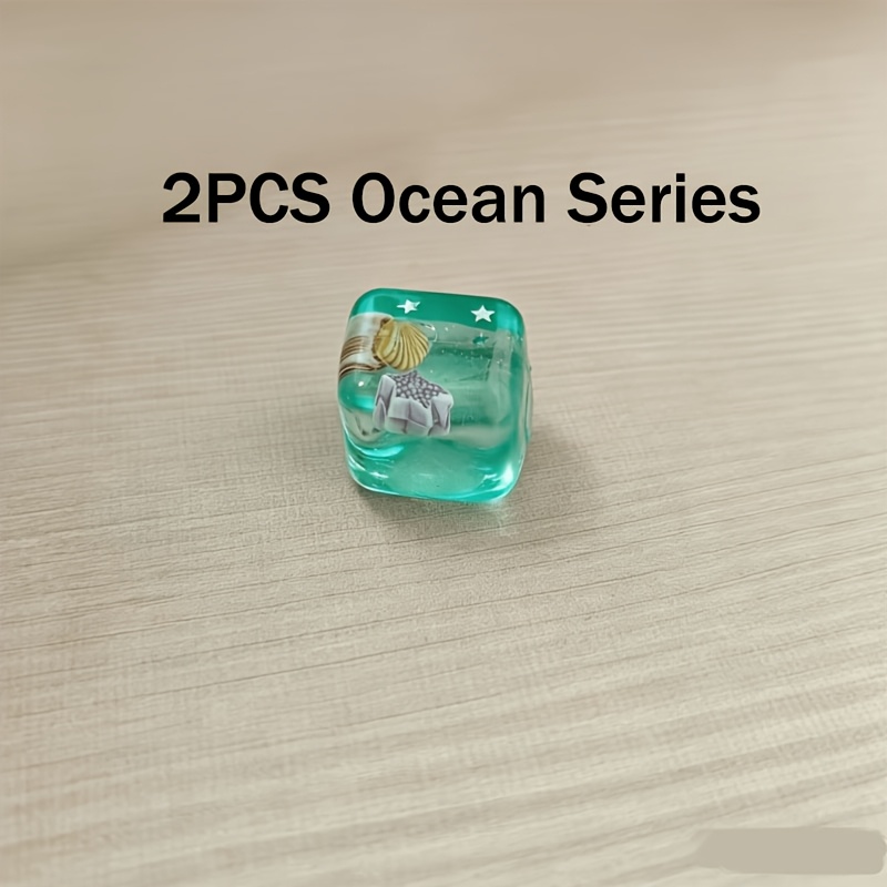 Image of 2pcs Color Theme Design Squeeze Toys, Featuring Cartoon Fish And Shells With 3d Tactile And Slow-rebound Surface Decoration. As Personal Collections Or As Gifts (birthday/festival/christmas Presents)