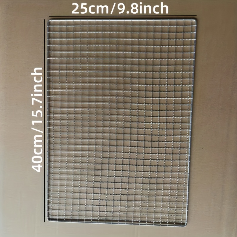 E-shop 4-Größen Edelstahl BBQ Grillrost mit Antihaft-Werkzeugen (S/M/L/XL) - Tragbares Outdoor-Kochgitter zur Kühlung, Party-Catering, Camping &