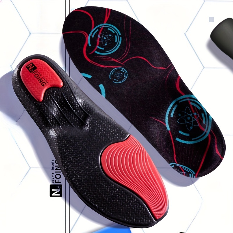 

Men's High- Running Insoles - Shock & Sweat Absorbent, Arch Support, Full Coverage Eva Material