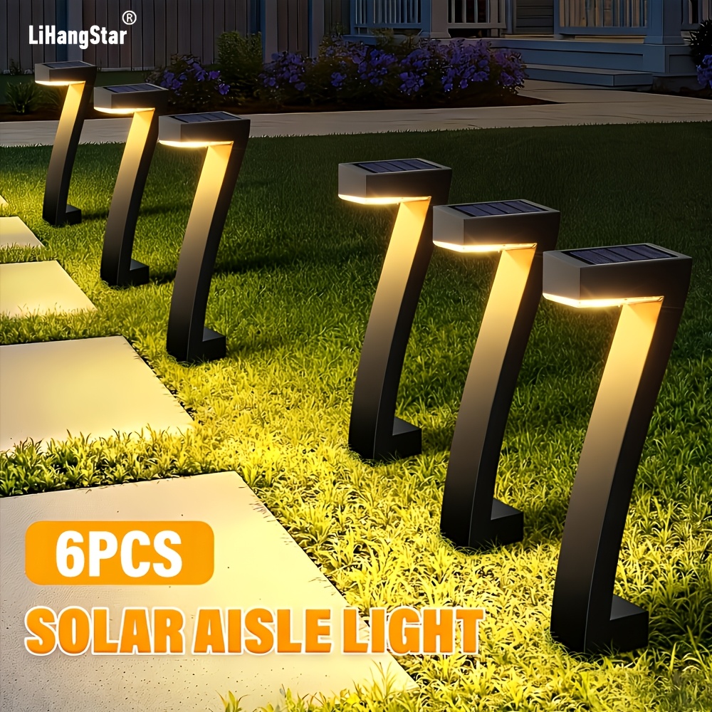 E-shop LiHangStar 6er-Pack solarbetriebene intelligente Bewegungsmelder-Leuchten, hochhelle Beleuchtung, die sich bei Dämmerung automatisch aktiviert,