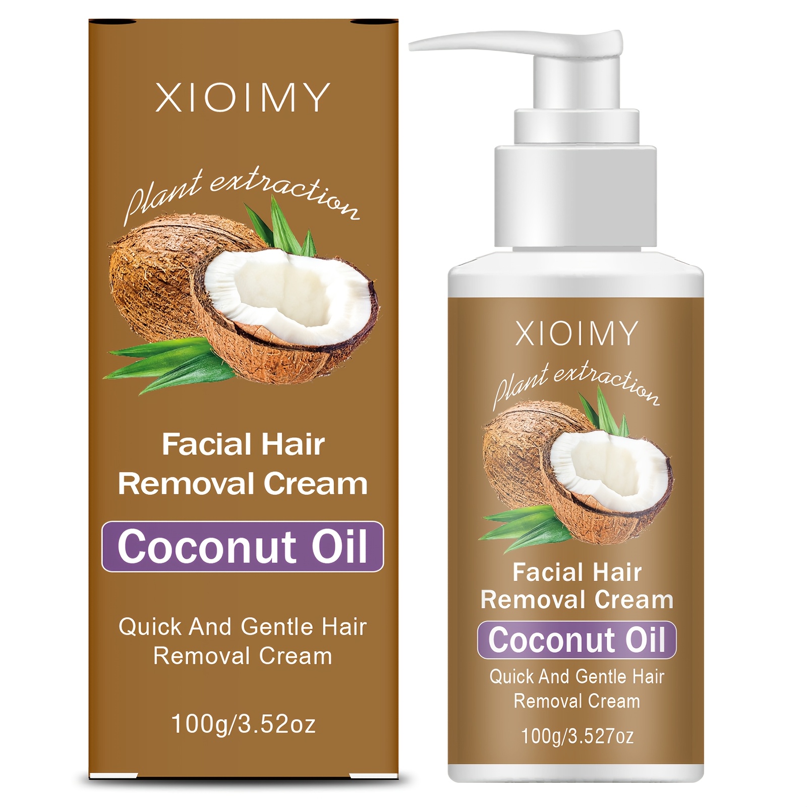 Image of 3.527oz Coconut Powerful, , Gentle, And Non Irritating, With Clean Hair Removal. It Can Quickly Hair In And Is Suitable For Hair Removal On Lips, Armpits, Legs, , And Other Areas