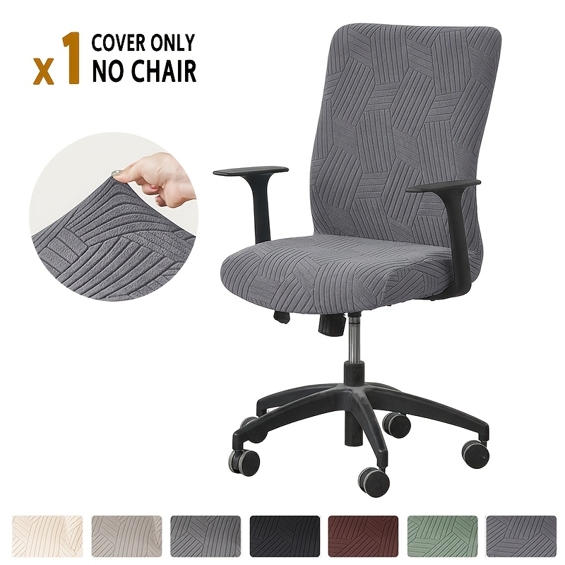 TEMU 1 pz Copertura Jacquard per Sedia da Ufficio Combinata Coperture per Sedia Gaming Elasticizzate All-Inclusive Coperture Protettive per Sedie