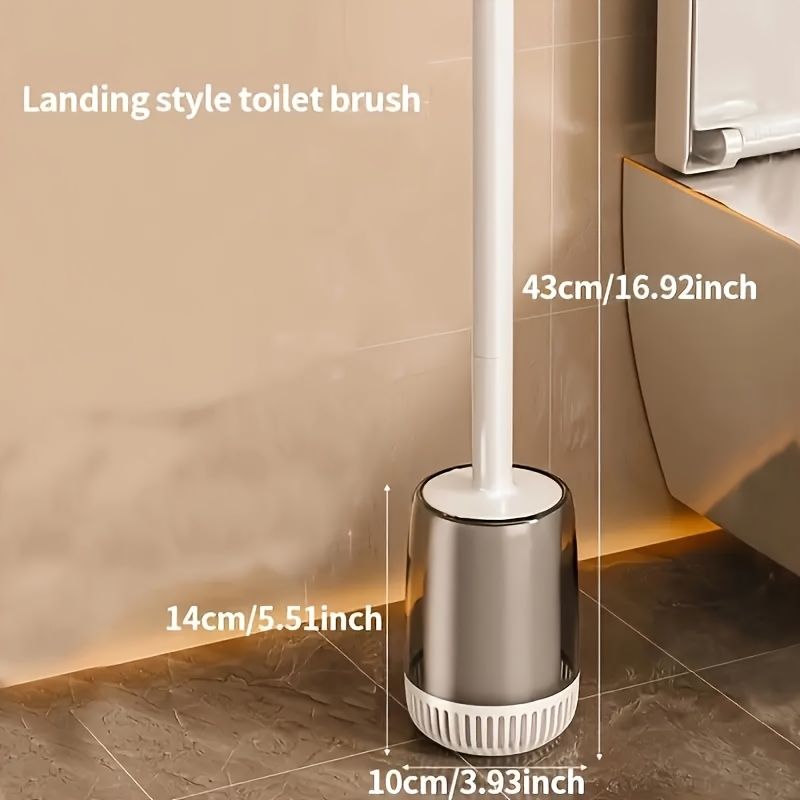 TEMU Brosse de Toilettes Joybos avec Support à Séchage Rapide, Brosse de Nettoyage de de Toilette Murale et Pliable pour Nettoyage en (Lot de 1/2)