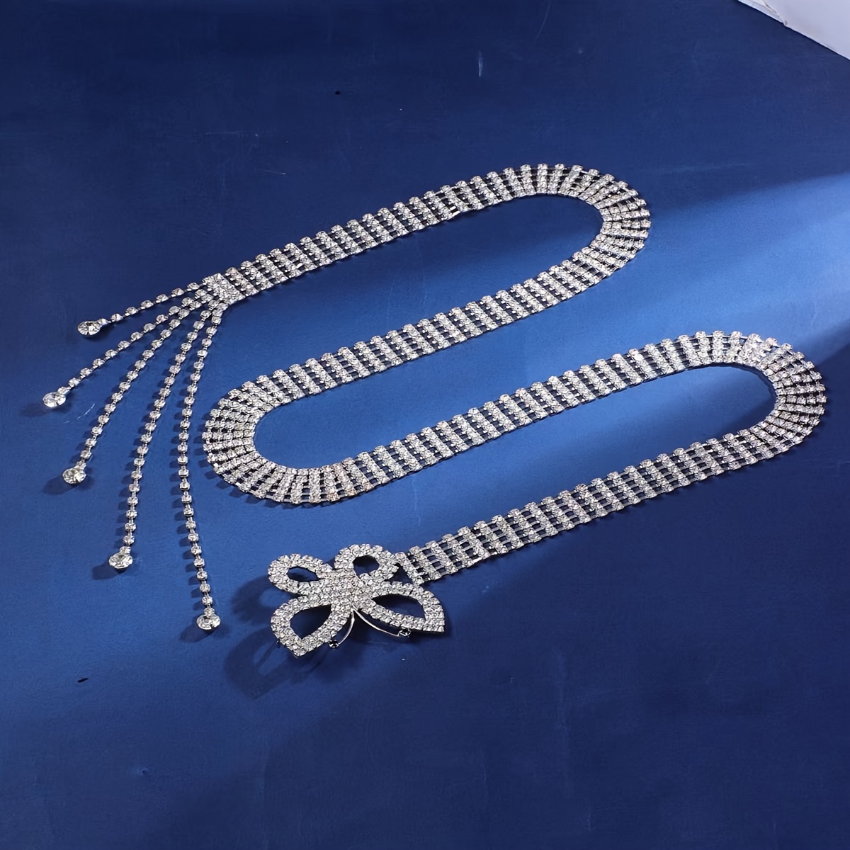 new crystal waist belt women chain belt o ring - Temu Mauritius display picture 3