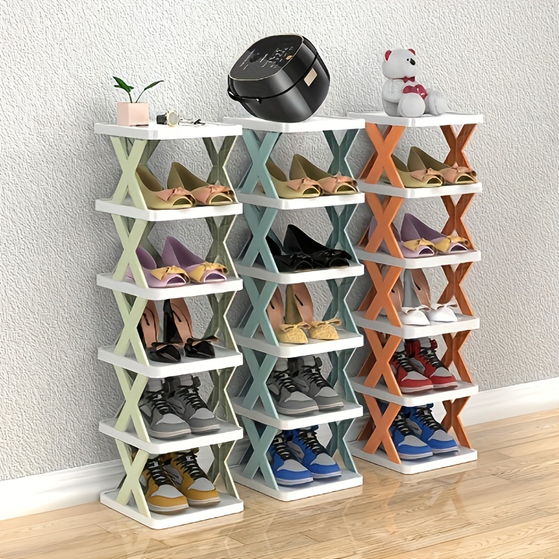 

Simple Shoe Rack For Home Use, Space Saving Storage, Narrow Shoe Rack At The Entrance, Multifunctional Dormitory Small Shoe Cabinet