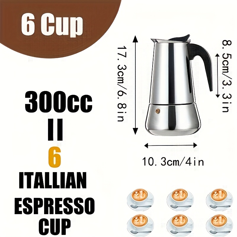Stainless Steel Coffee Pot Percolator for Stovetop Brewing