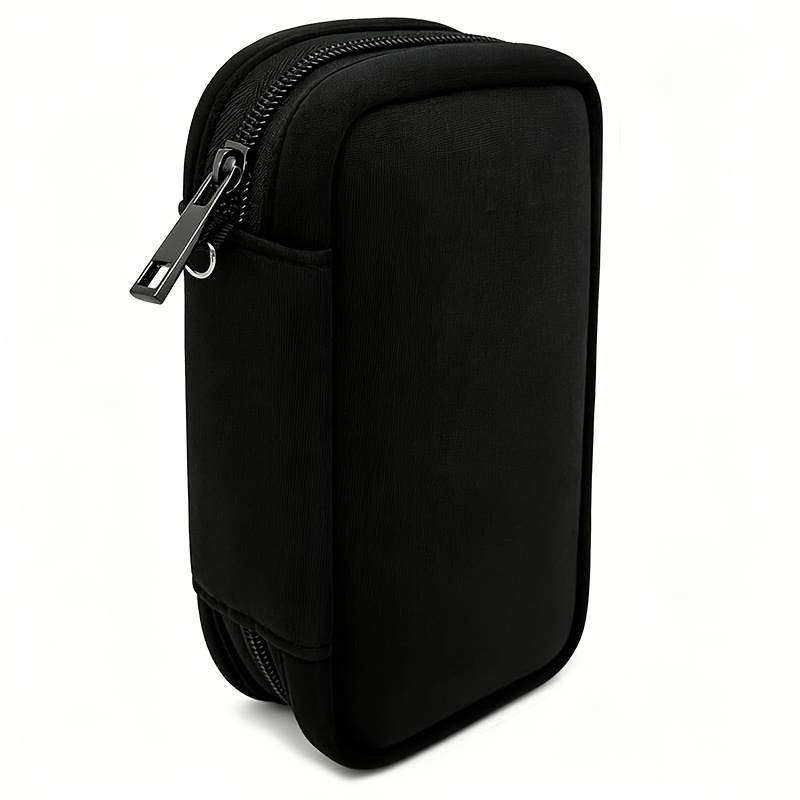 TEMU 20pcs Usb Flash Drive And Portable Storage Case, Cross-border Usb Business Bag, Large Capacity Black Diving Material Protective Sleeve