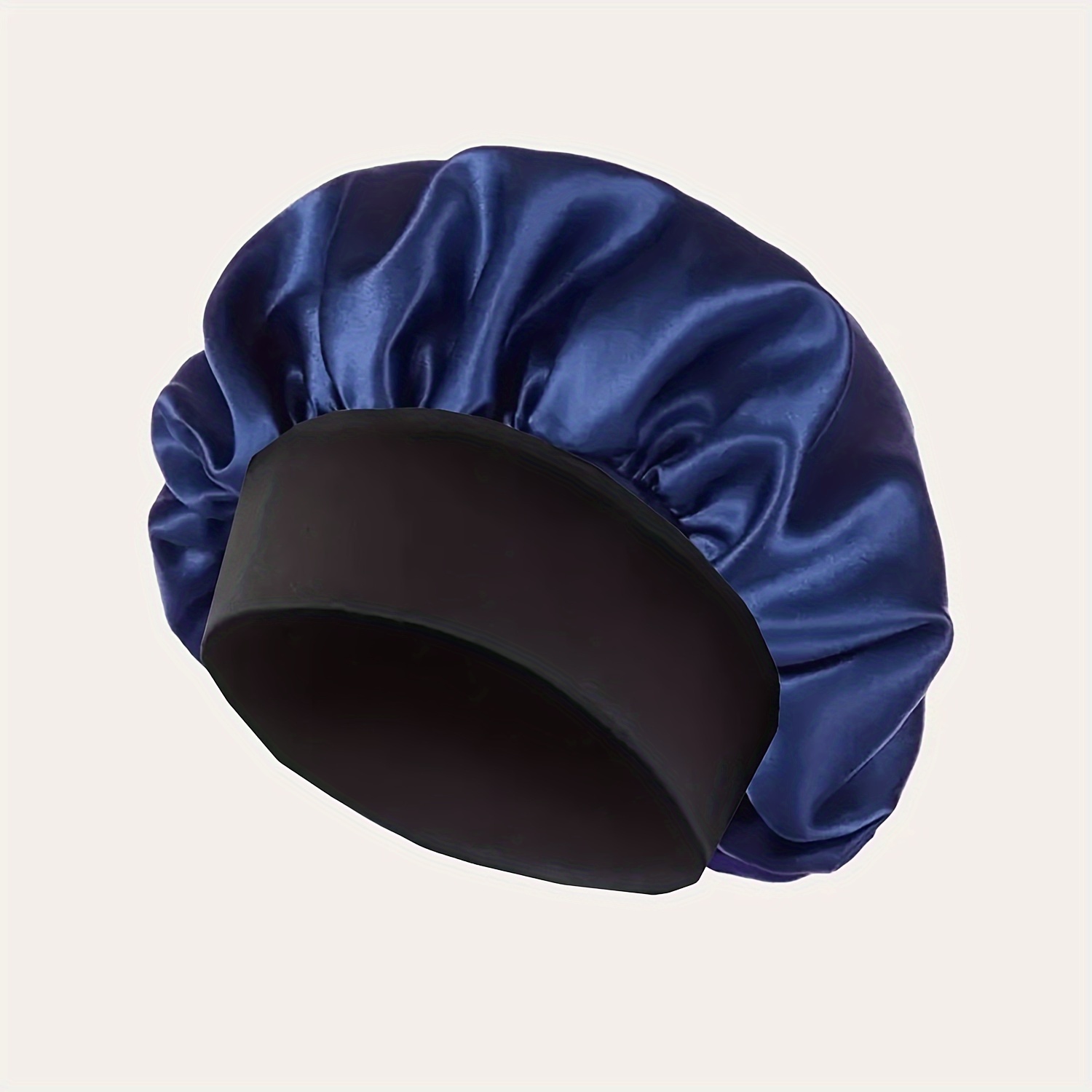 Lange Satinhaube Für Damen, 2 Stück Set (schwarz & Rosa) – Perfekt Für Zöpfe, Lockiges Haar & Zum Schlafen