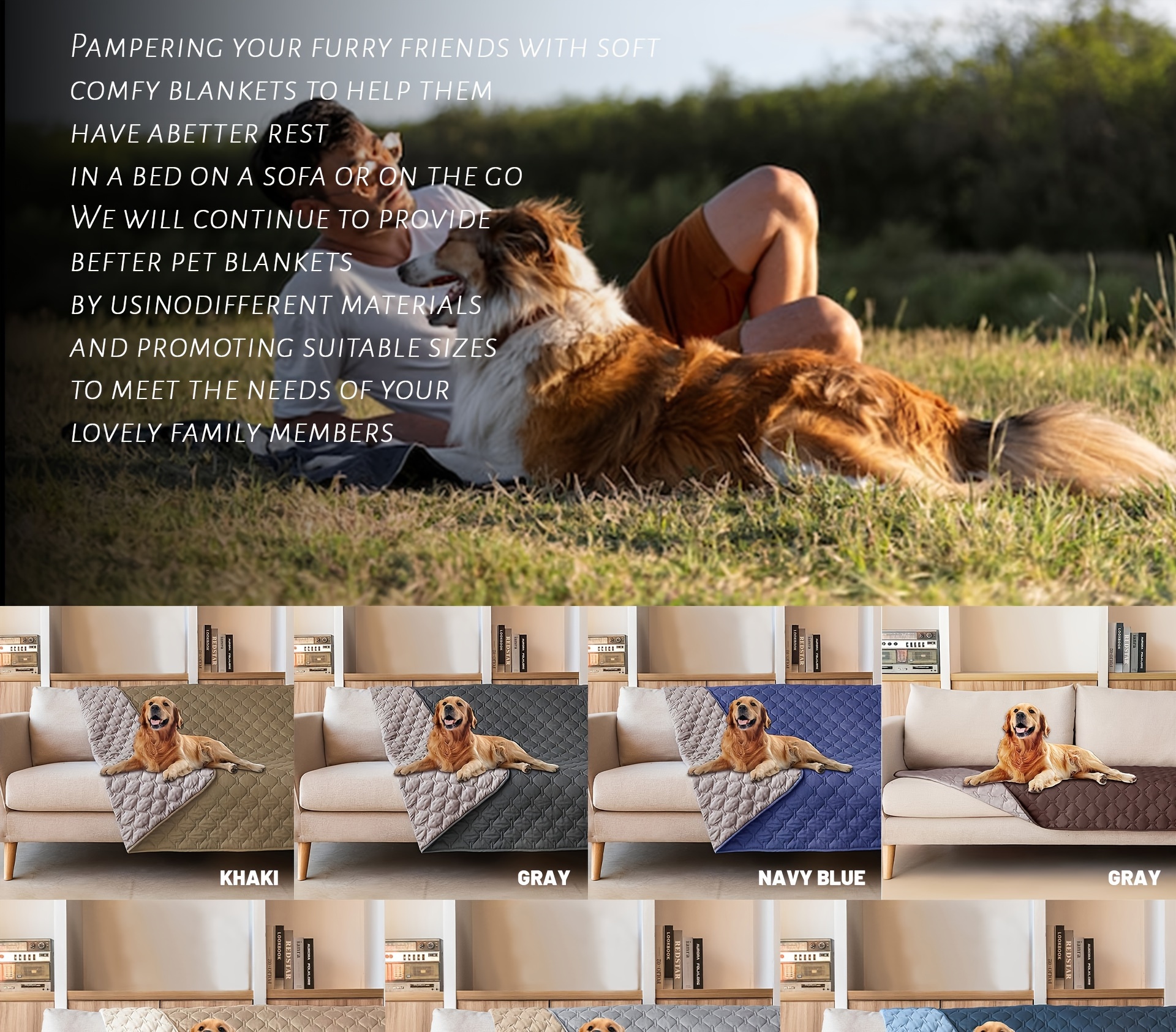 SILLY LEGACY Copriletto o fodera protettiva impermeabile reversibile letto,  divano, mobili, per cani, gatti e altri animali domestici; anche per  bambini (Queen/Matrimoniale, 208 x 208 cm) : : Casa e cucina